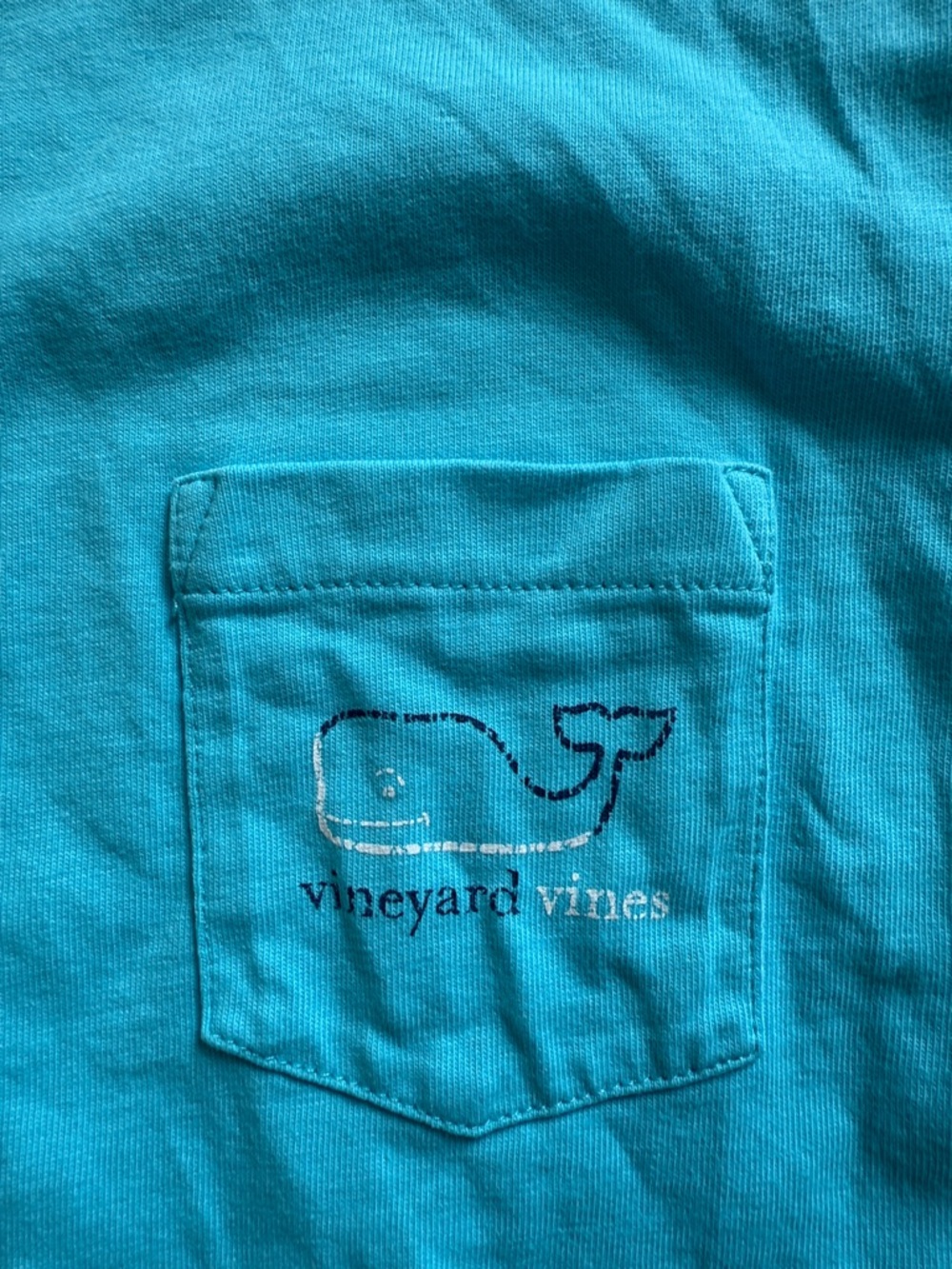 GUC VINEYARD VINES boys SZ 7 t-shirt 
 - Turquoise